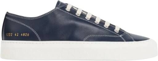 Common Projects Navy Leren Lage Sneaker Toernooi Black Heren