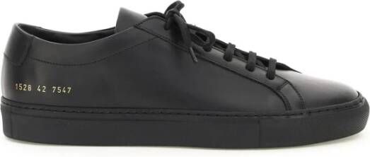 Common Projects Original Achilles Low Leren Sneakers Black Heren