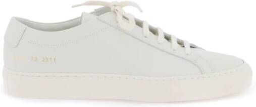 Common Projects Originele Achilles Leren Sneakers Beige Dames