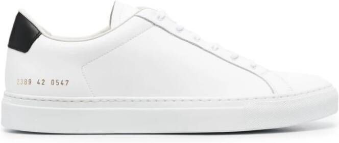 Common Projects Retro Leren Zwarte Sneakers Multicolor Heren