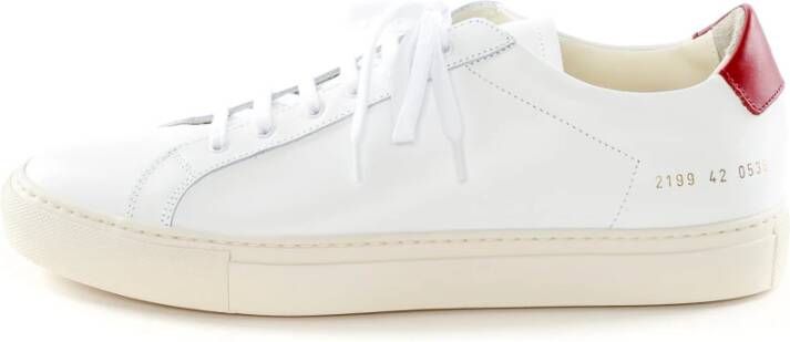 Common Projects Retro Low Leren Sneakers Black Heren