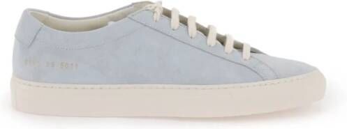 Common Projects Suede Original Achilles Sneakers Blue Dames