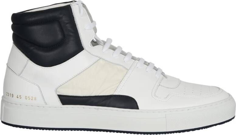 Common Projects Wit Blauw Leren Veterschoenen White Heren