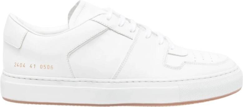 Common Projects Witte Lage Top Court Stijl Sneaker White Heren