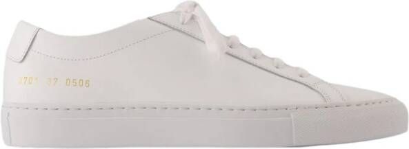 Common Projects Witte Leren Lage Sneakers White Dames