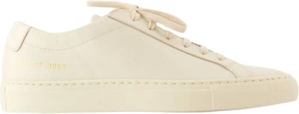 Common Projects Witte Leren Lage Sneakers White Dames