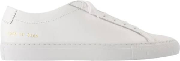 Common Projects Witte Leren Lage Sneakers White Heren