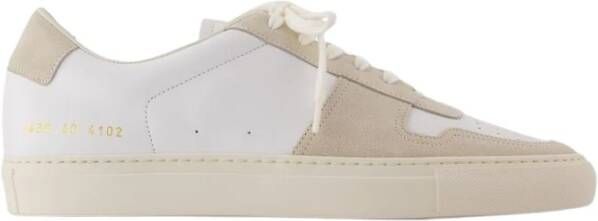 Common Projects Witte Leren Sneakers Ronde Neus White Heren