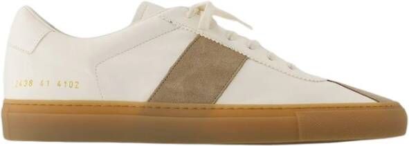 Common Projects Witte Leren Tennistrainer Sneakers White Heren