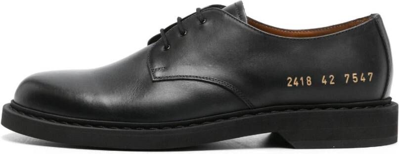 Common Projects Zwarte Derby Schoenen Black Heren