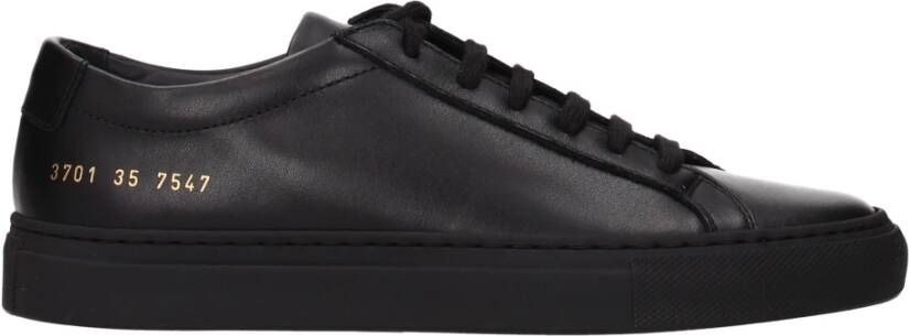 Common Projects Zwarte lage sneakers Zwart Dames