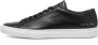 Common Projects Zwarte Leren Achilles Low met Gouden Details Black Heren - Thumbnail 1