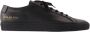 Common Projects Zwarte Leren Lage Sneakers Black Heren - Thumbnail 1