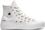 Converse Scarpa Chuck Taylor ALL Star Lift Platform Embroidered Hearts Wit Dames - Thumbnail 1