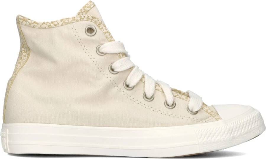 Converse Beige Canvas High Top Sneakers Beige Dames