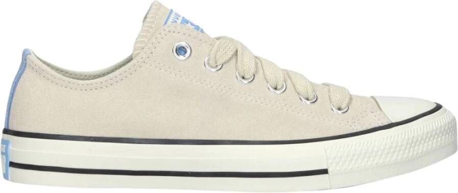 Converse Beige Suède Lage Top Sneakers Beige Dames