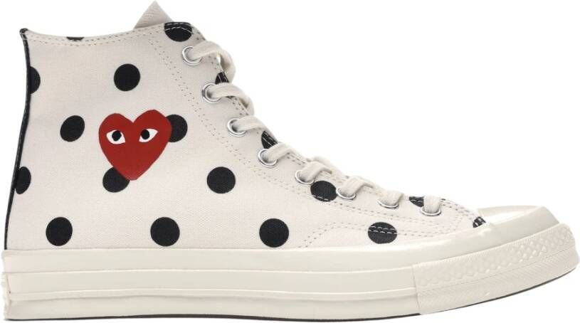 Converse Beperkte oplage Polka Dot High Top Sneakers Beige Heren