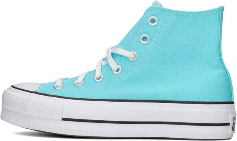 Converse Blauwe Canvas Hoge Sneakers Blue Dames