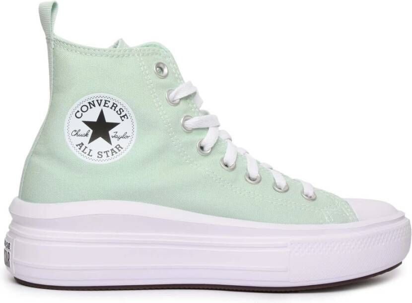 Converse Chuck Taylor All Star Move Platform Cloud Patch Sneakers Green Dames