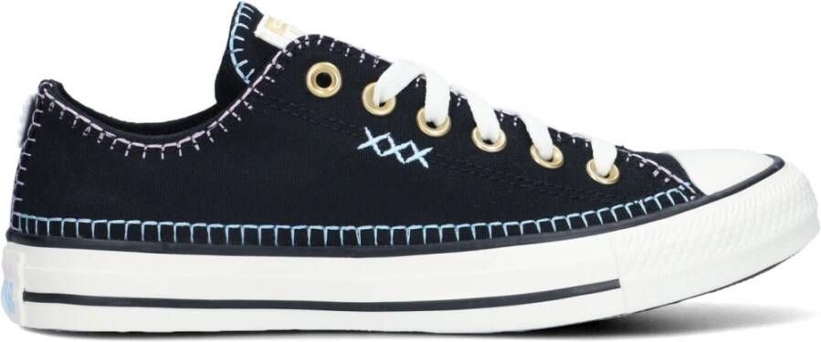 Converse Crafted Stitching Lage Sneakers Black Dames