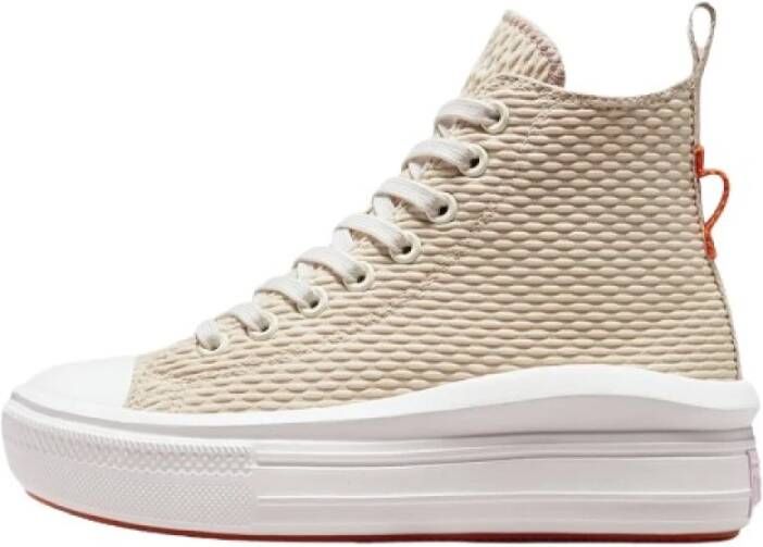 Converse Crème Sneaker met Plateauzool Beige Dames