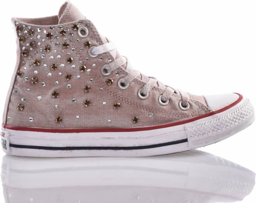 Converse Handgemaakte Beige Bruine Sneakers Beige Dames