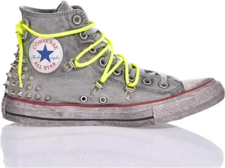 Grijze converse hot sale