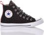 Converse Handgemaakte Zwarte Rode Sneakers Black Dames - Thumbnail 1