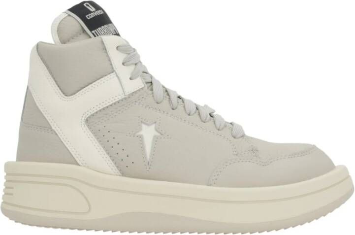 Converse High-top Sneaker van Lichtgrijs Leer Gray Dames