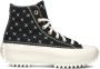 Converse Hoge Platform Sneakers Met Stiksels Black Dames - Thumbnail 6