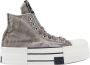 Converse Hoge Sneakers met Logo Patch Gray Heren - Thumbnail 1