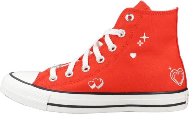 Converse Hoge Top Mode Sneakers Red Dames