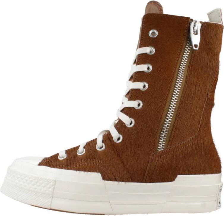 Converse Hoge Top Sneakers Chuck 70 Plus Brown Dames