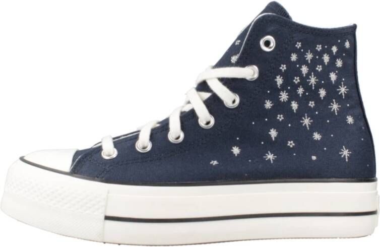 Converse Hoge Top Sneakers In de Leegte Blue Dames