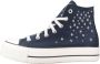 Converse Chuck Taylor All Star Lift Hi Sneakers Dames Blauw - Thumbnail 2