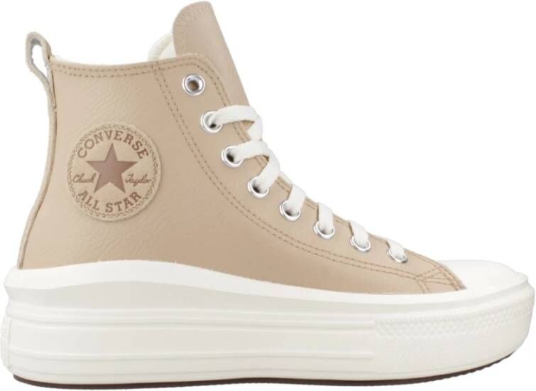 Converse Chuck Taylor All Star Move Leather warm quarry egret warm qu Chuck Taylor in beige formaten: 37.5