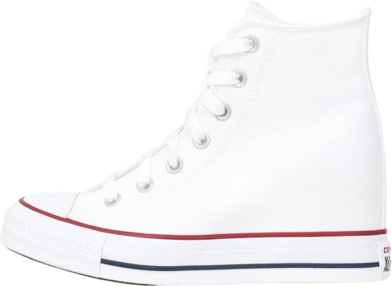 Converse Hoge-top Wig Platform Sneakers White Dames