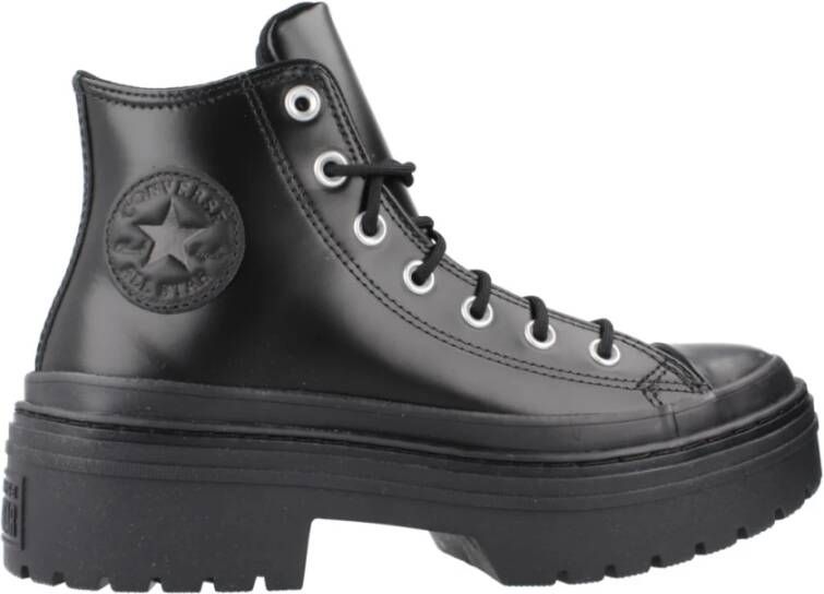 Converse CHUCK TAYLOR ALL STAR LUGGED HEEL LEATHER PLATFORM Zwart