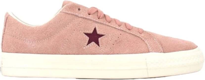 Converse One Star Pro Vintage Suede Skateschoenen roze