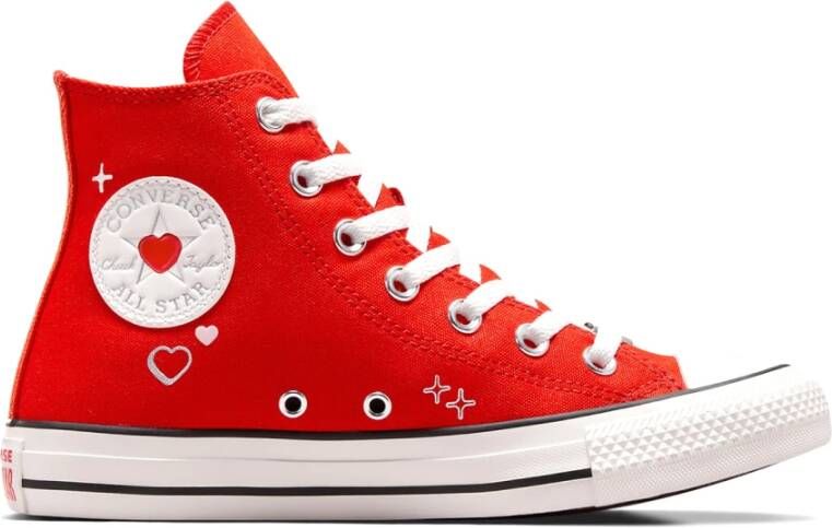 Converse Platform Heart Sneaker Red Dames