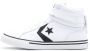 Converse Pro Blaze Strap Leren Sneaker White Dames - Thumbnail 1