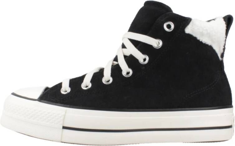 Converse Chuck Taylor All Star Puff Lift Cozy Platform black egret in zwart formaten: 36.5