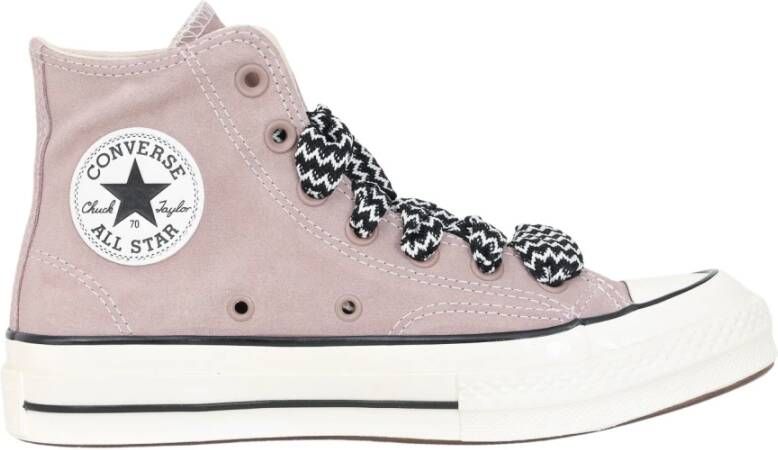 Converse Retro Suede High Top Sneakers Pink Dames