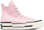 Converse Roze Hi-Top Sneakers Logo Rubberen Zool Pink Dames - Thumbnail 1