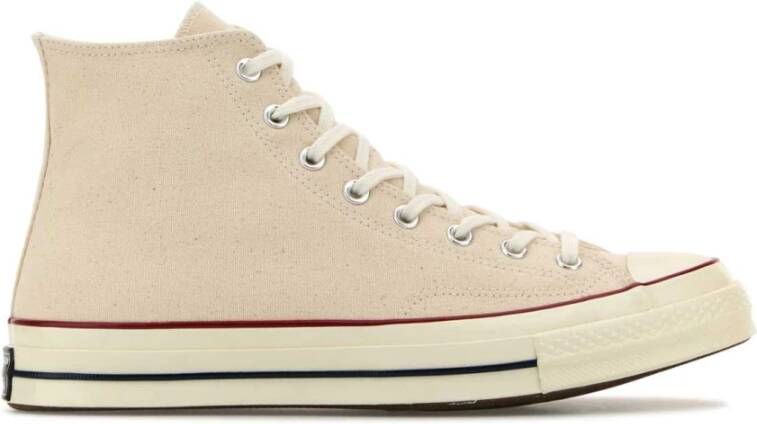 Converse Sand Canvas High Top Sneakers Beige Dames