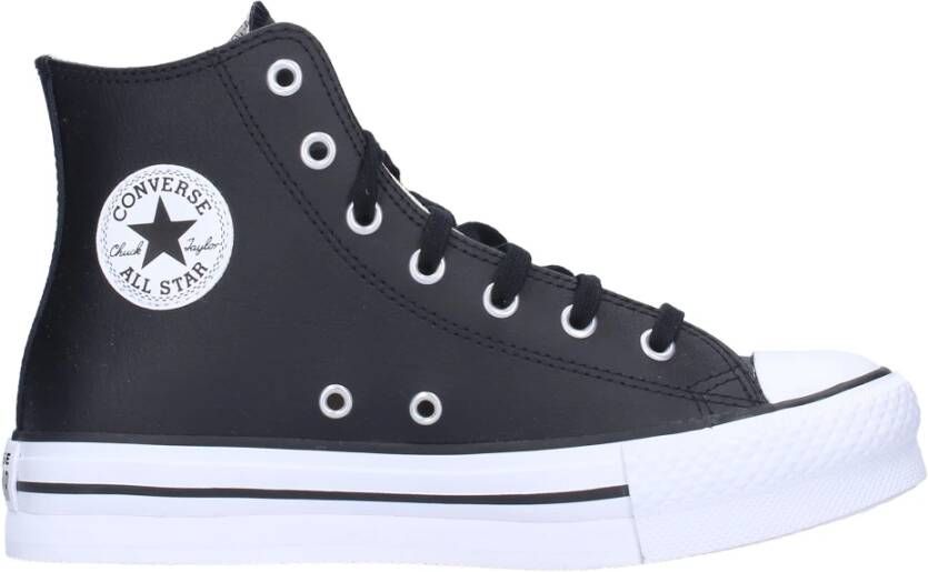 Converse Verhoog je sneaker game met EVA Lift HI Black Dames