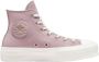 Converse Chuck Taylor All Star Lift Hi Hoge sneakers Dames Roze - Thumbnail 11