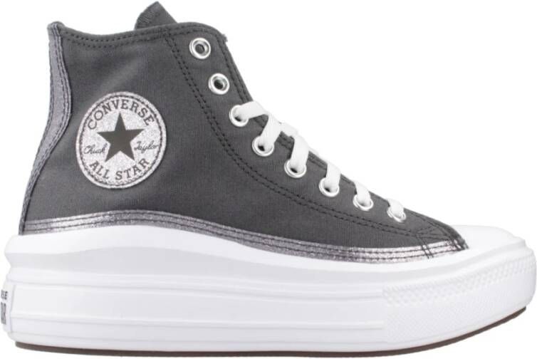 Converse Stijlvolle Hoge Top Sneakers Gray Dames