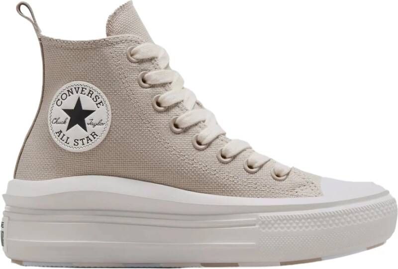 Converse Stijlvolle Platform Sneakers voor Vrouwen Beige Dames