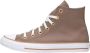 Converse Taupe Herringbone High Top Sneakers Beige Dames - Thumbnail 1